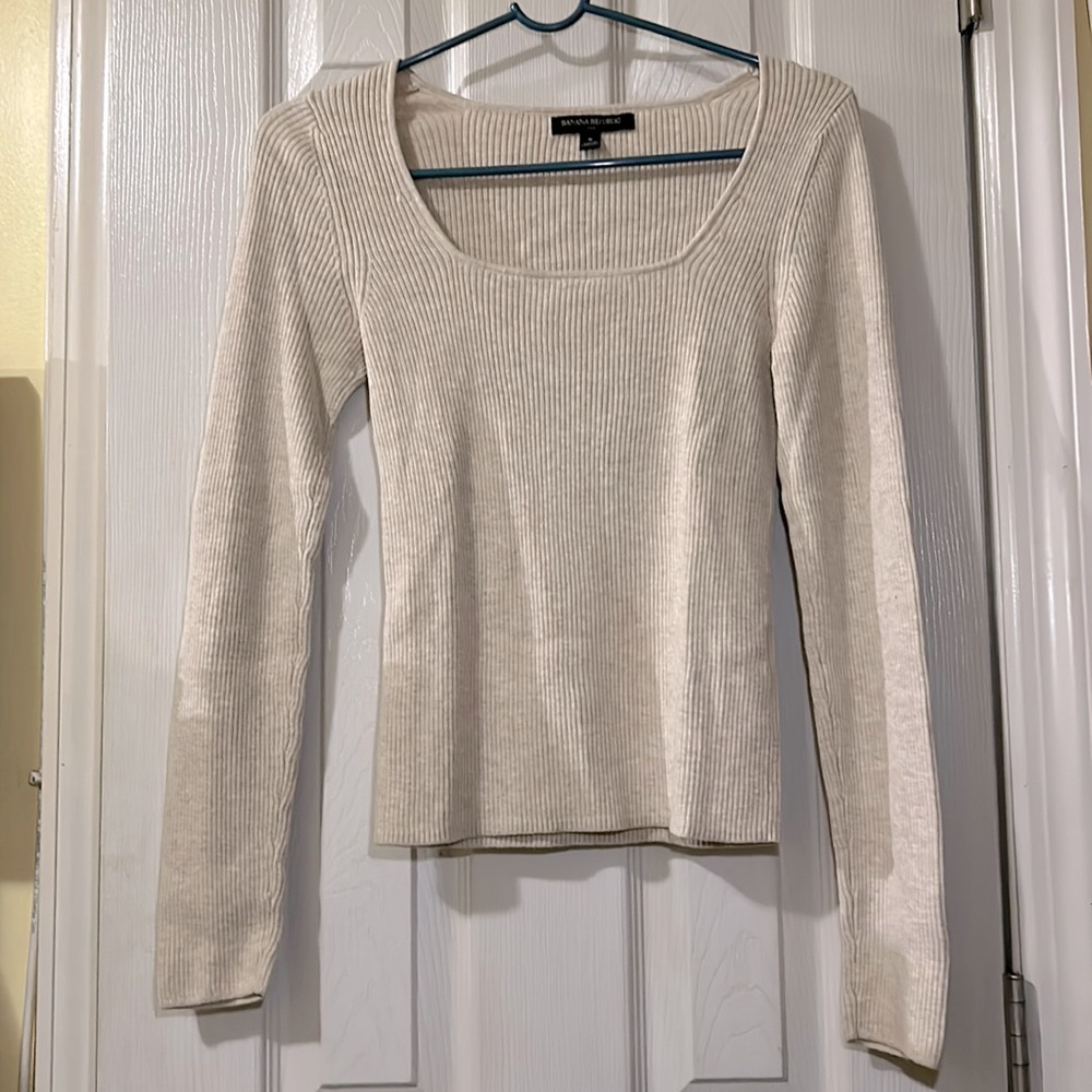 Banana Republic Squareneck Sweater EUC